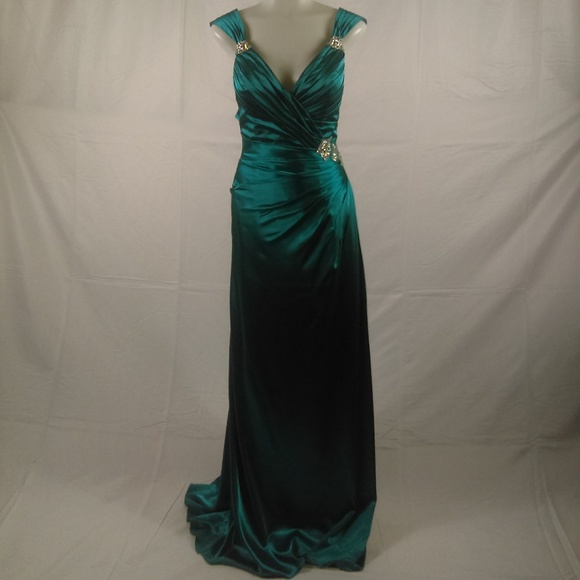 Mystique Dresses & Skirts - Mystique Women's Teal Size 12 Evening Gown/Prom